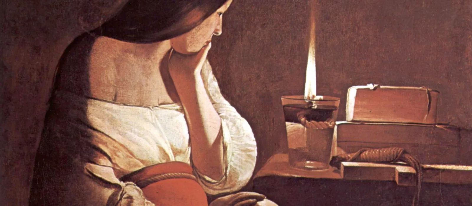 The Penitent Magdalene with a Candle (Georges de La Tour, c. 1640)