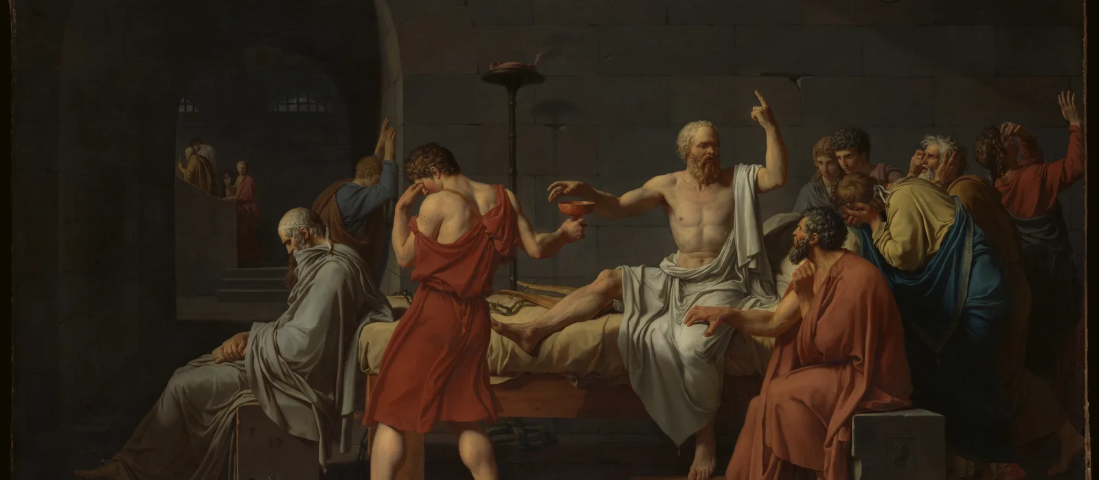 The Death of Socrates (Jacques-Louis David, 1787)